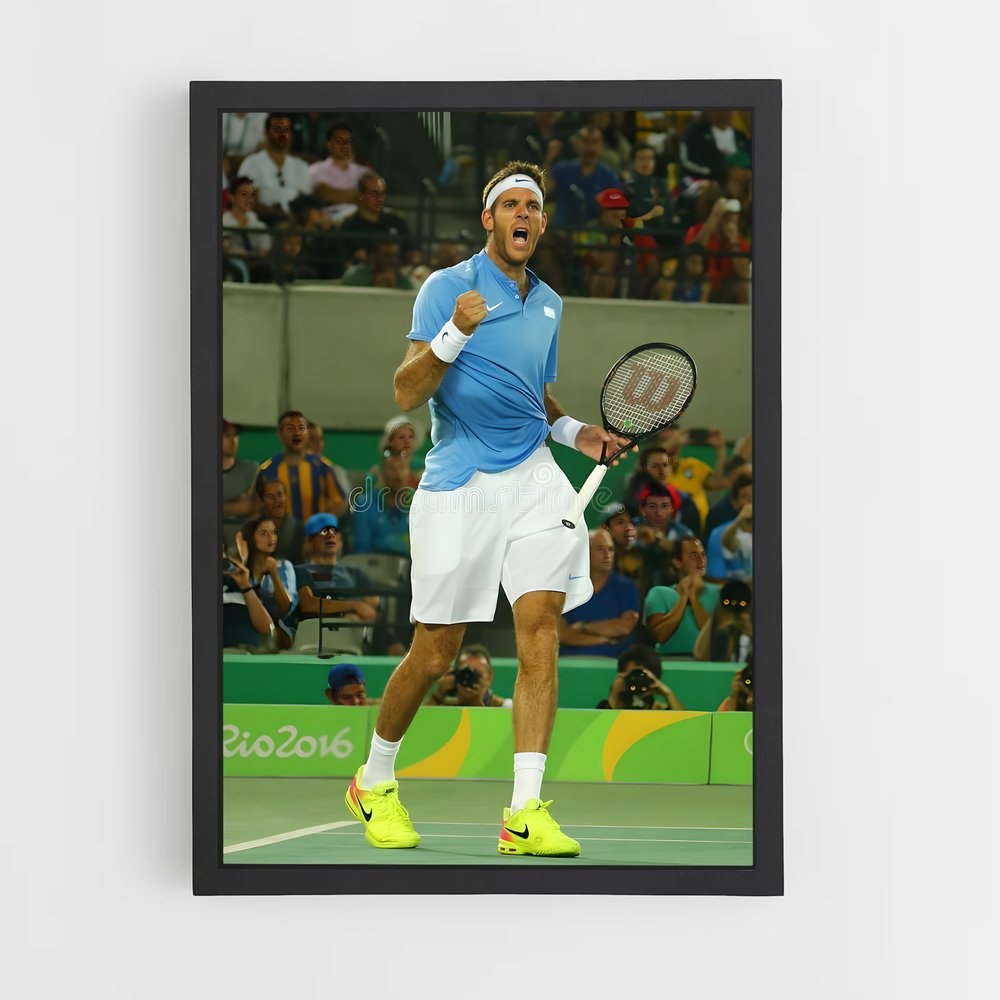 Poster Juan martin décisive – affiche Tennis (vue 2)